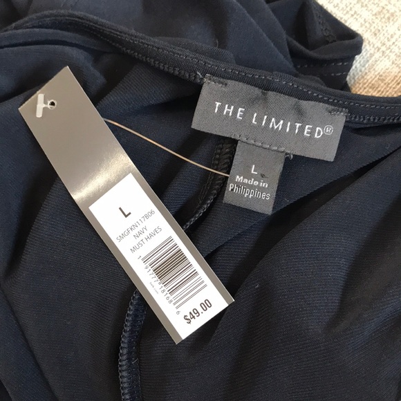 NWT The Limited Navy Blue Blouse - Picture 4 of 4